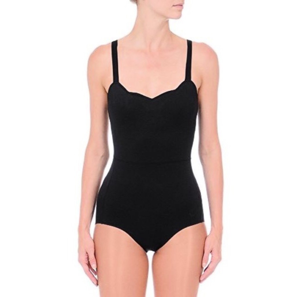 Danskin Scallop Neck Leotard